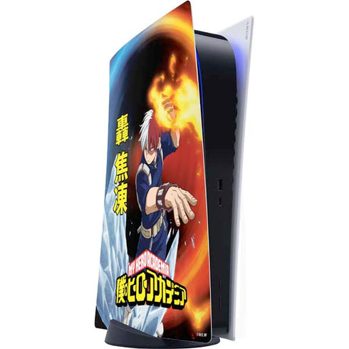 My Hero Academia Shoto Todoroki Season 4 PS5 Digital Edition Console Skin